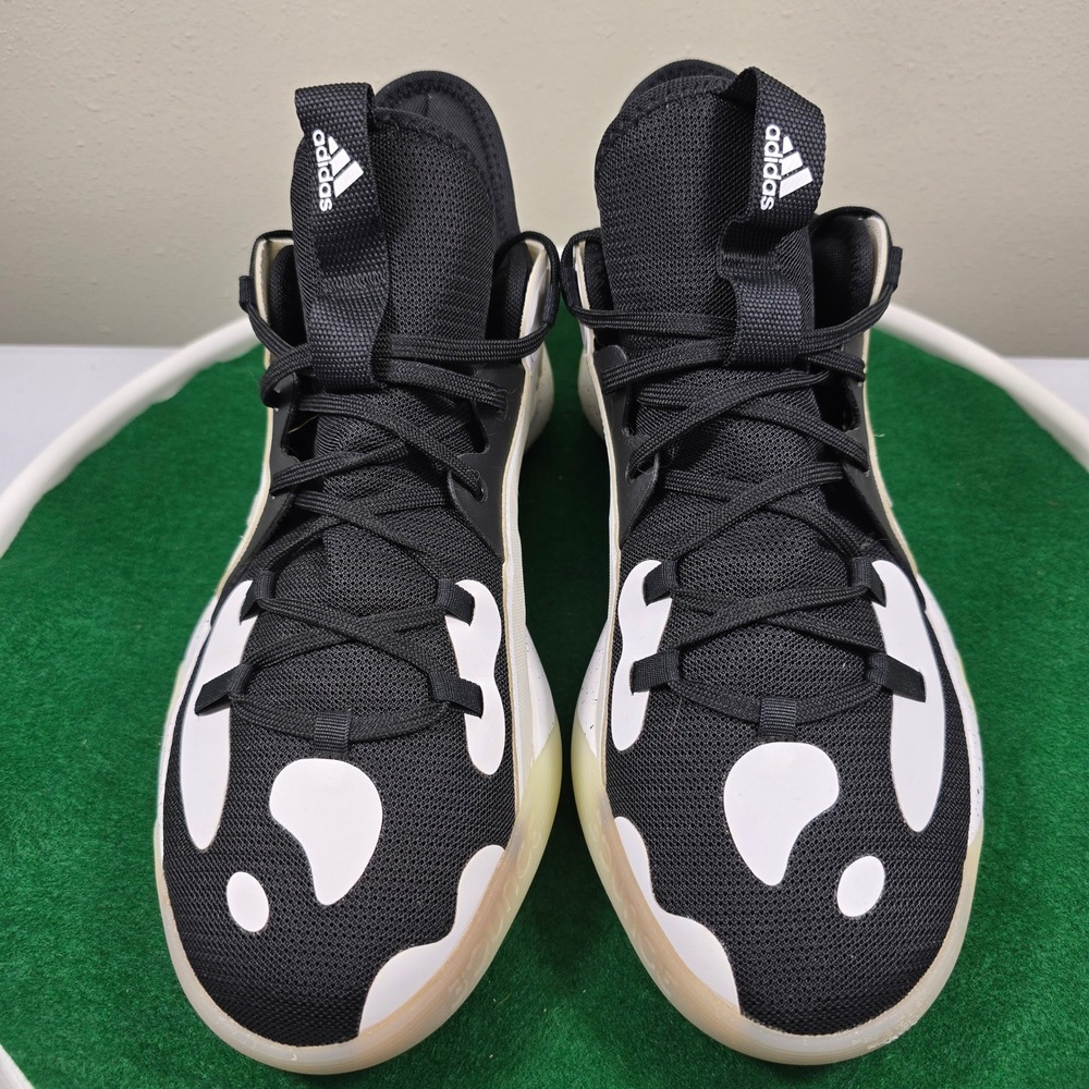 Adidas Harden Stepback 2 Basketball Shoes Mens 10.5 Black White FZ1384‎ Clean!